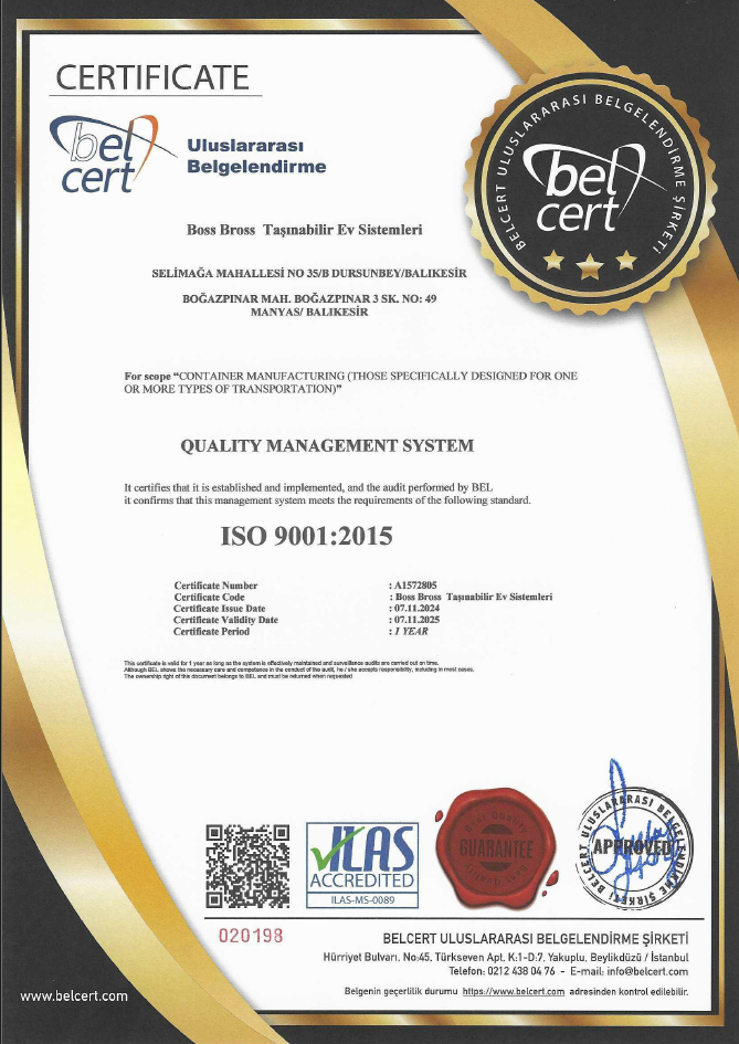 Πιστοποιητικό ISO 9001